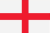 England flag (St George's Cross): a red vertical and horizontal cross on a white field, centered like a plus sign.